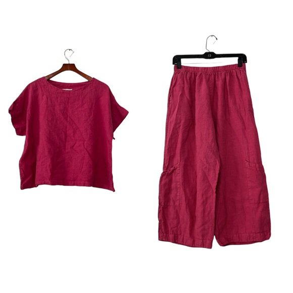 bryn Walker Pants - Bryn Walker Linen Shirt Pant Lagenlook Set
